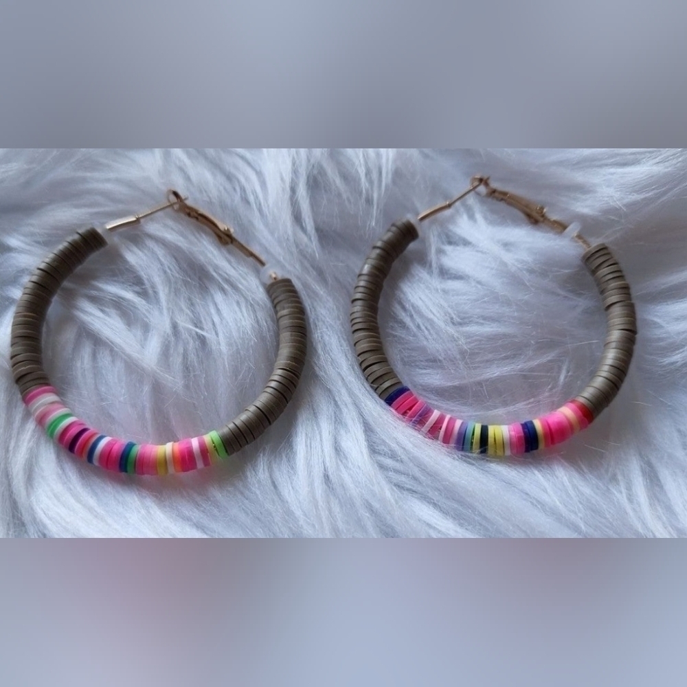 Brown Hoop Earrings